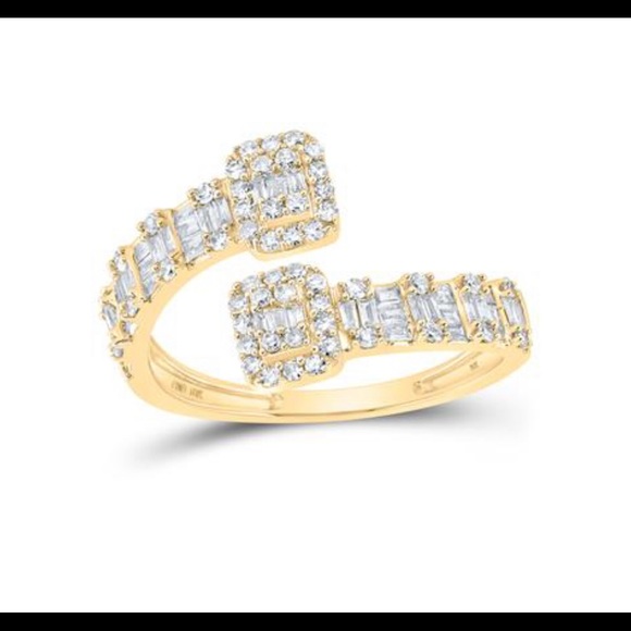 Jewelry - 10k solid gold custom made REAL diamond ring, not plated, FREE APPRAISAL, Sale!